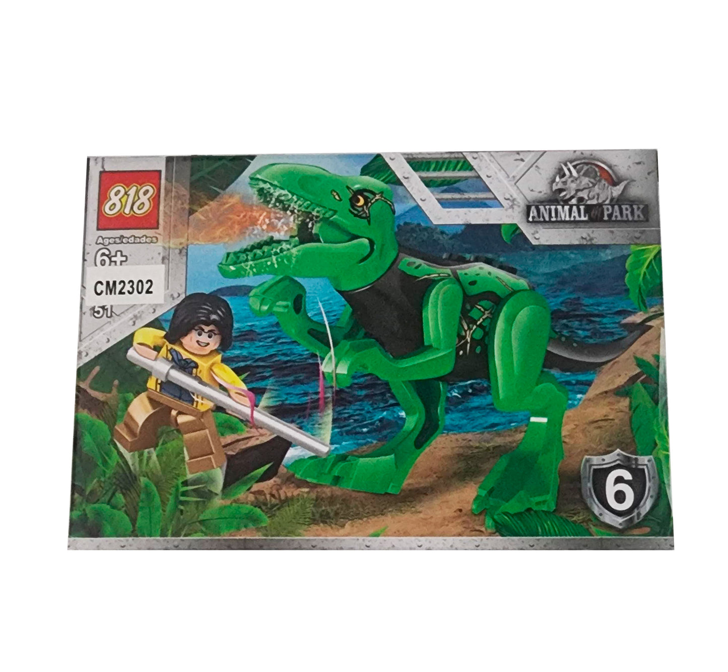 Dinosaurio Personaje X 8 Pcs Armables Ar
