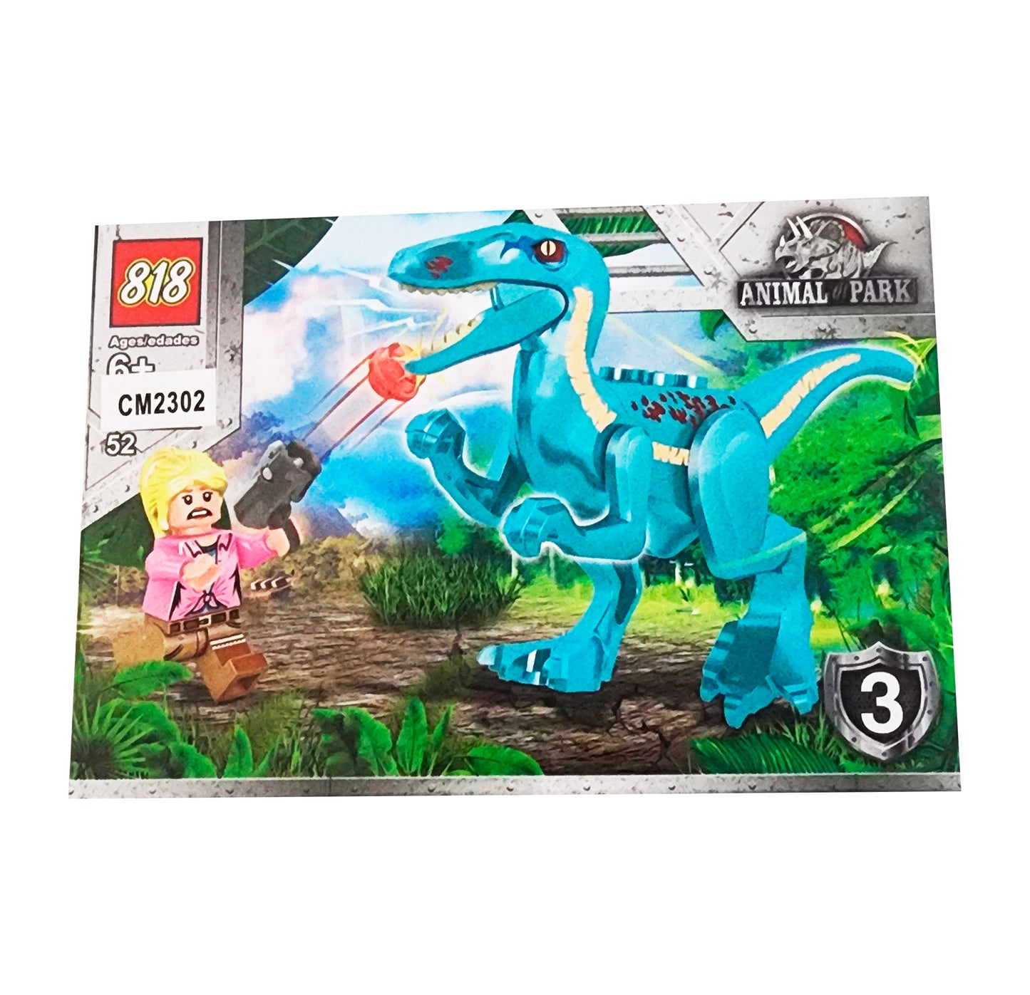 Dinosaurio Personaje X 8 Pcs Armables Ar