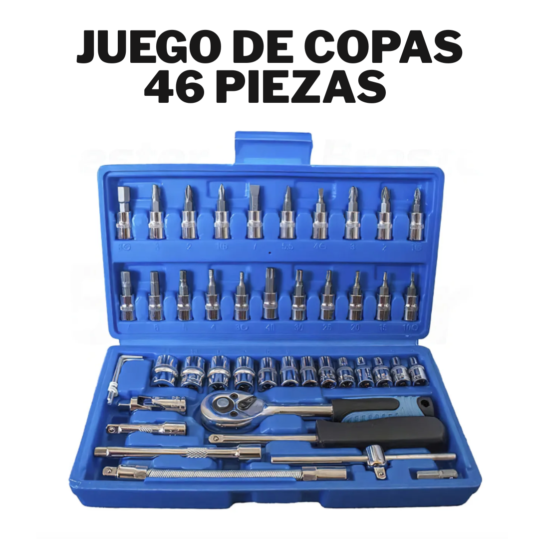 Juego de copas con raches 46 piezas