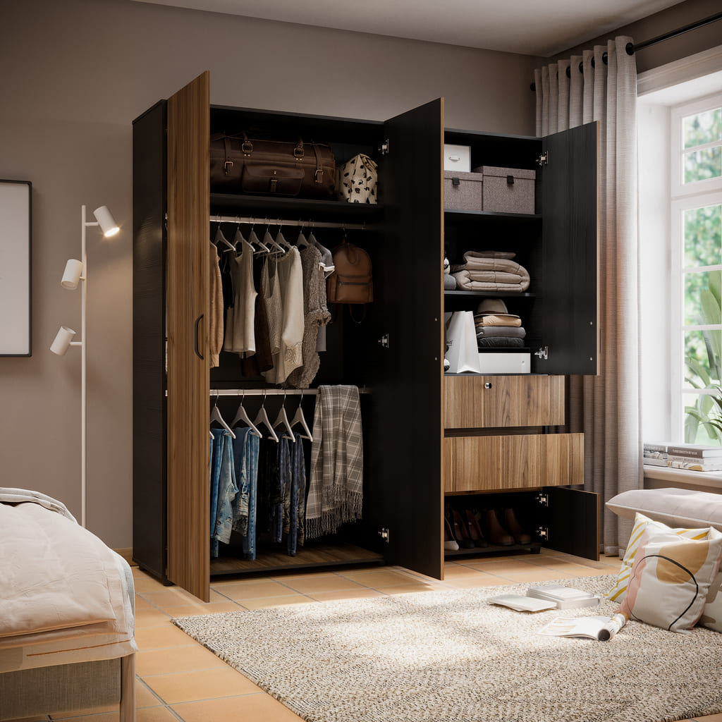 Armario Riga 190cm Gales-Wengue
