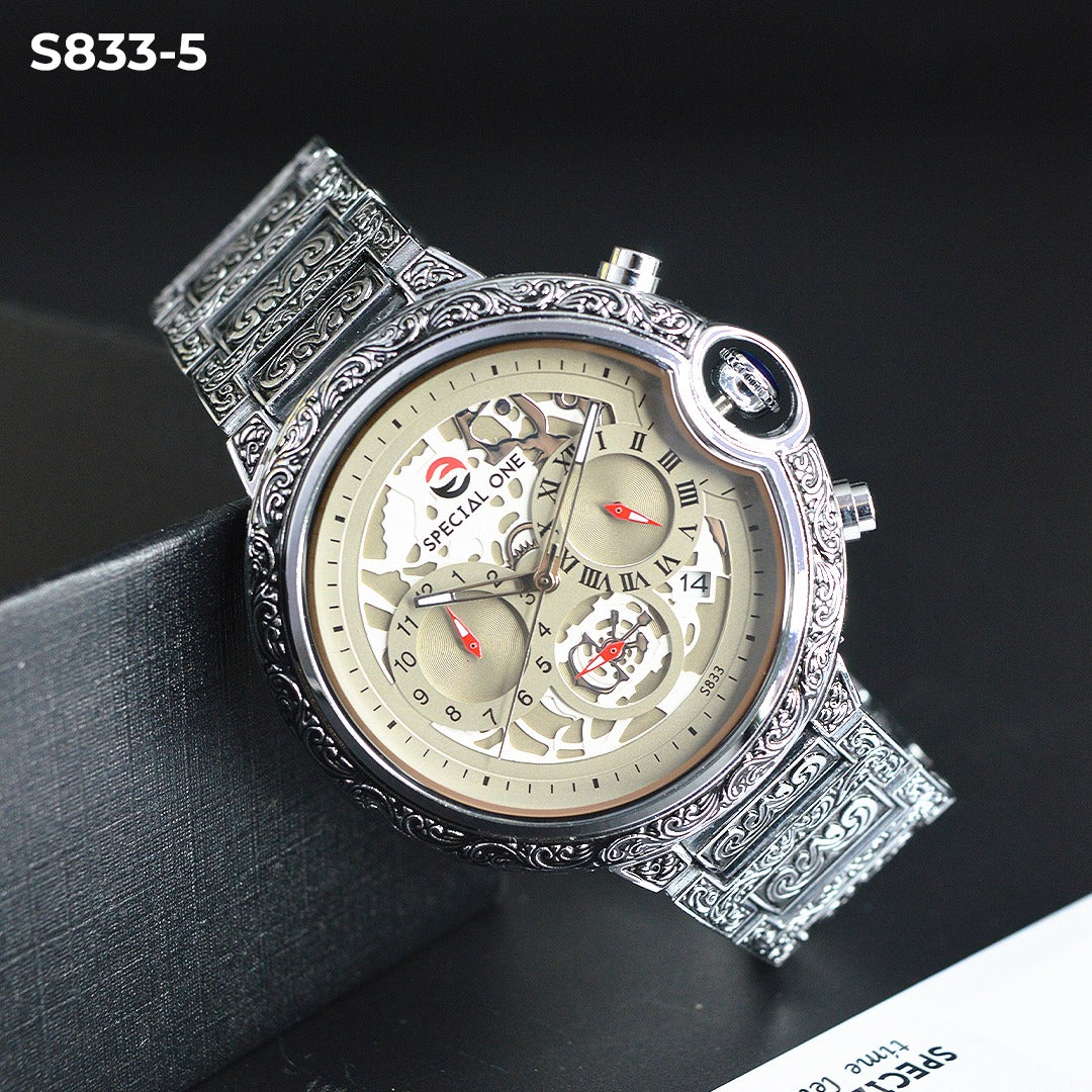 S833 Reloj especial one crono  envejecido