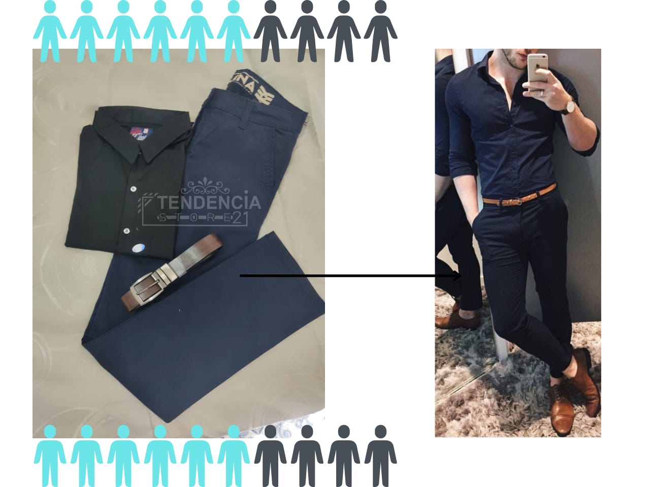 Conjunto 3 piezas de hombre