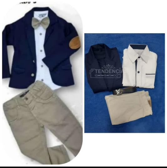Conjunto de niño 5 piezas  - con corbatin