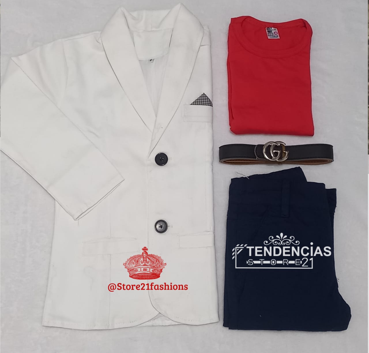 Conjunto de niño 5 piezas  - con corbatin