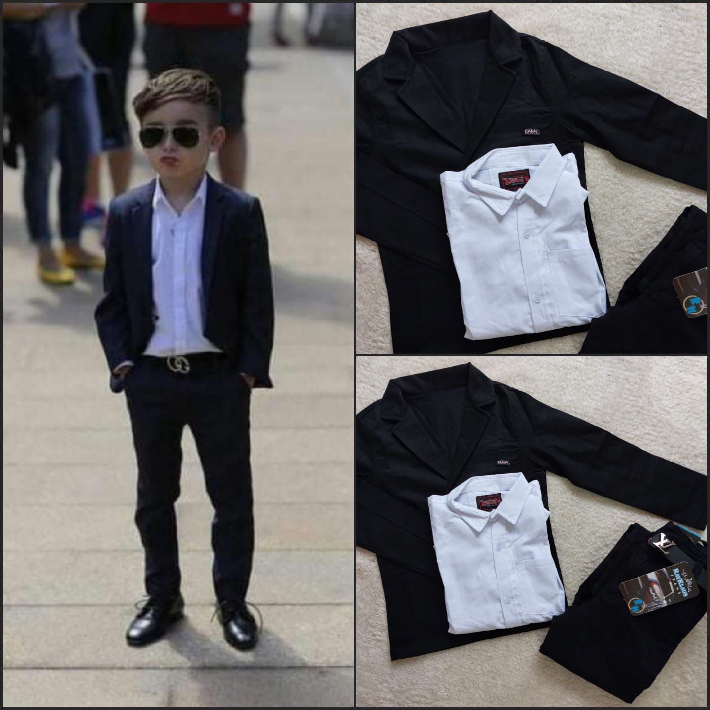 Conjunto de niño 5 piezas  - con corbatin