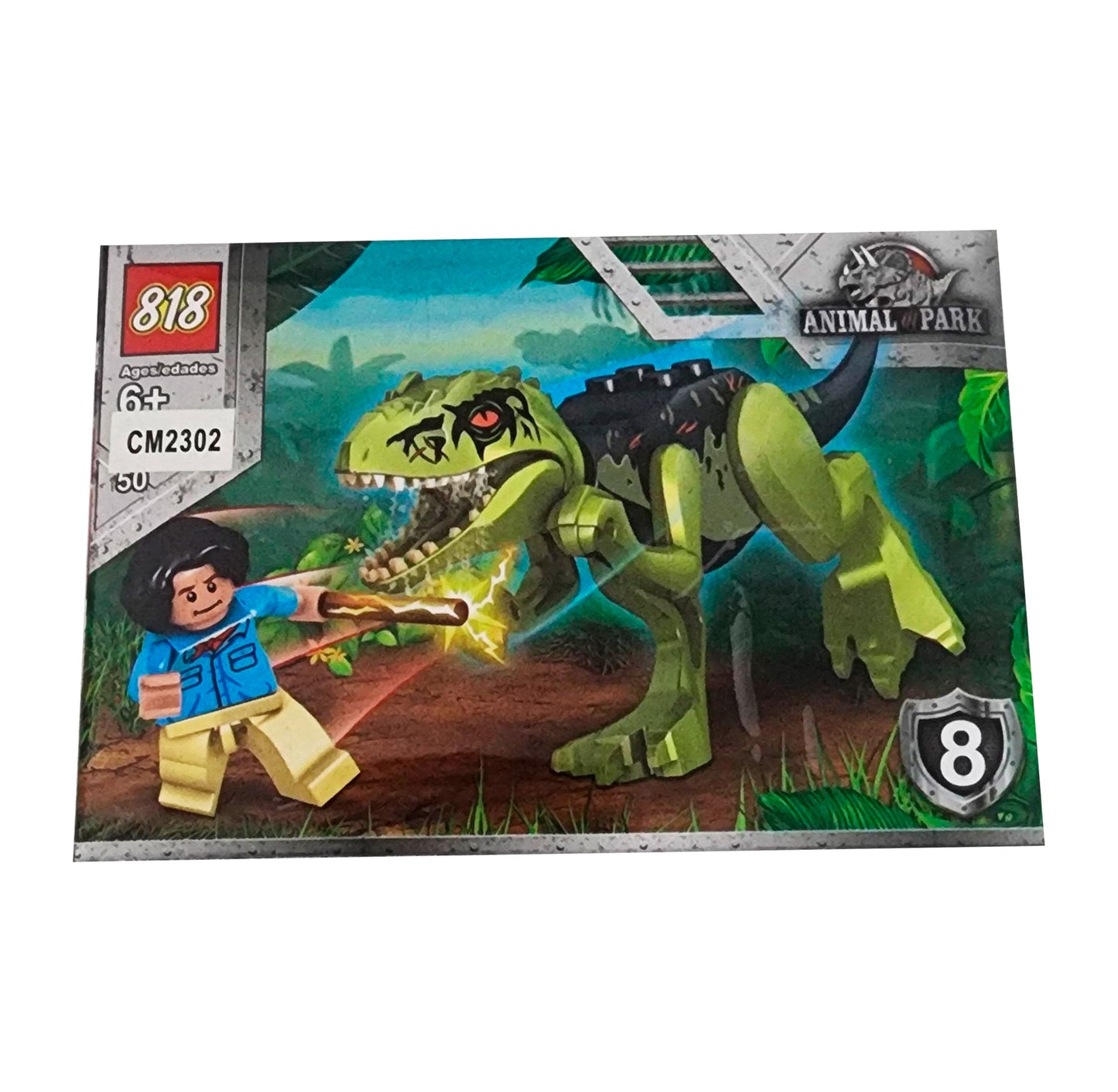 Dinosaurio Personaje X 8 Pcs Armables Ar