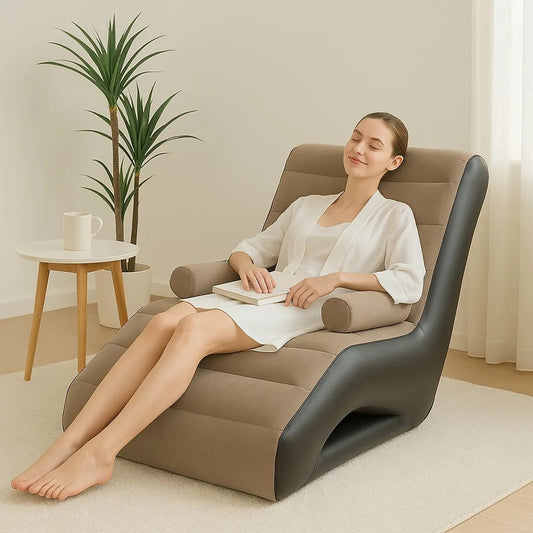 Sofá Inflable Portátil Con Reposabrazos