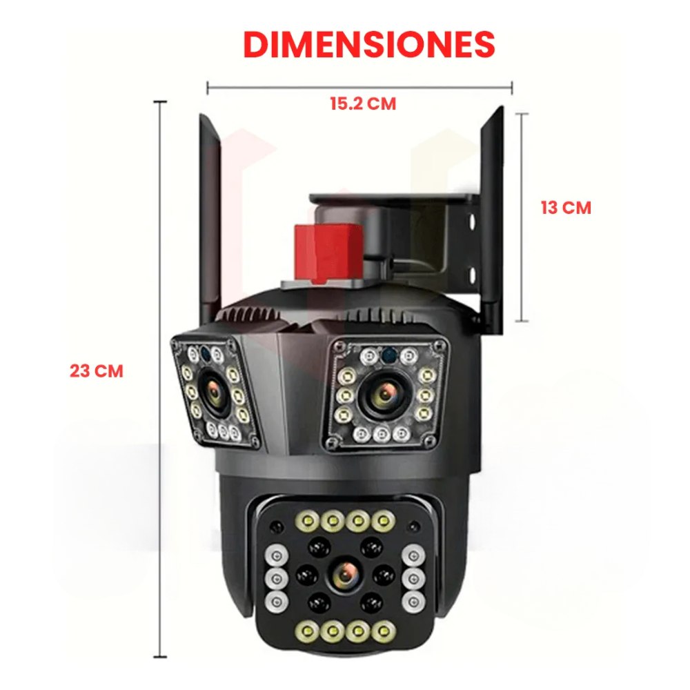 Cámara De Seguridad Ip Ptz V380 3 En 1