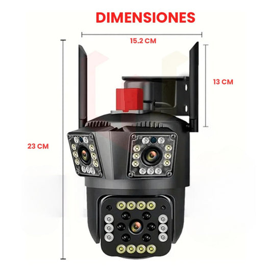 Cámara De Seguridad Ip Ptz V380 3 En 1