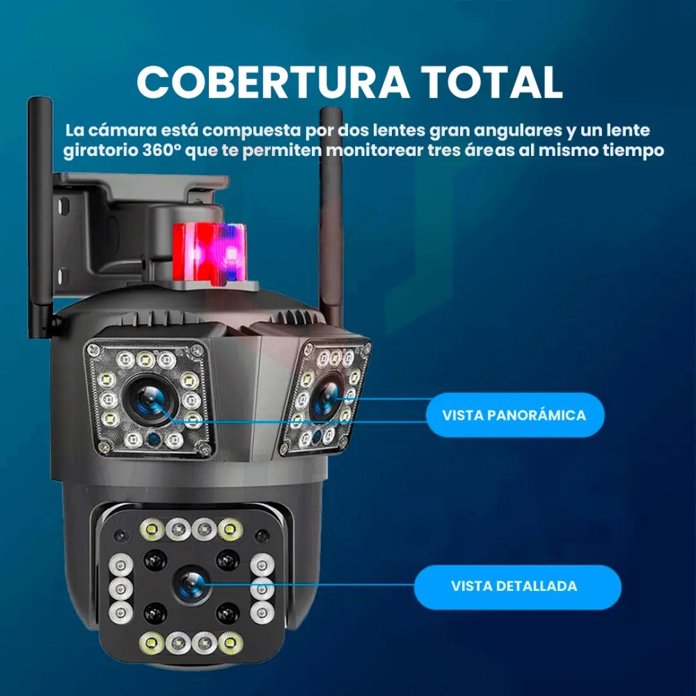 Cámara De Seguridad Ip Ptz V380 3 En 1