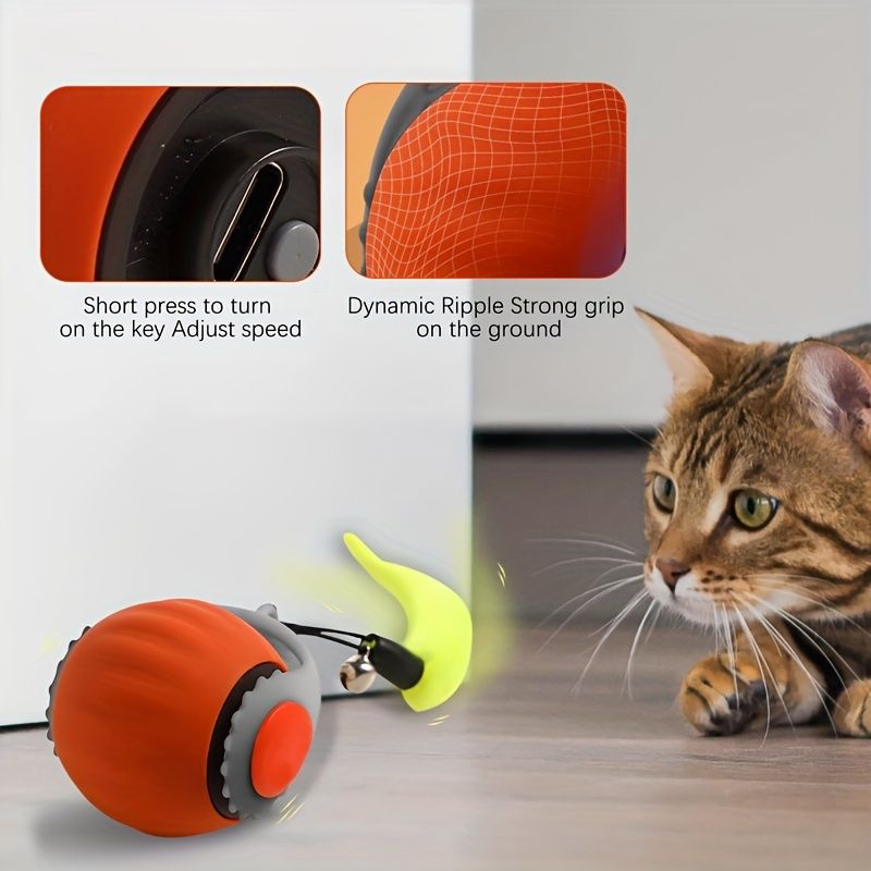 pelota mascotas happypet naranja drops