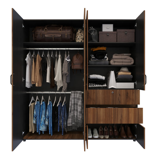 Armario Riga 190cm Gales-Wengue