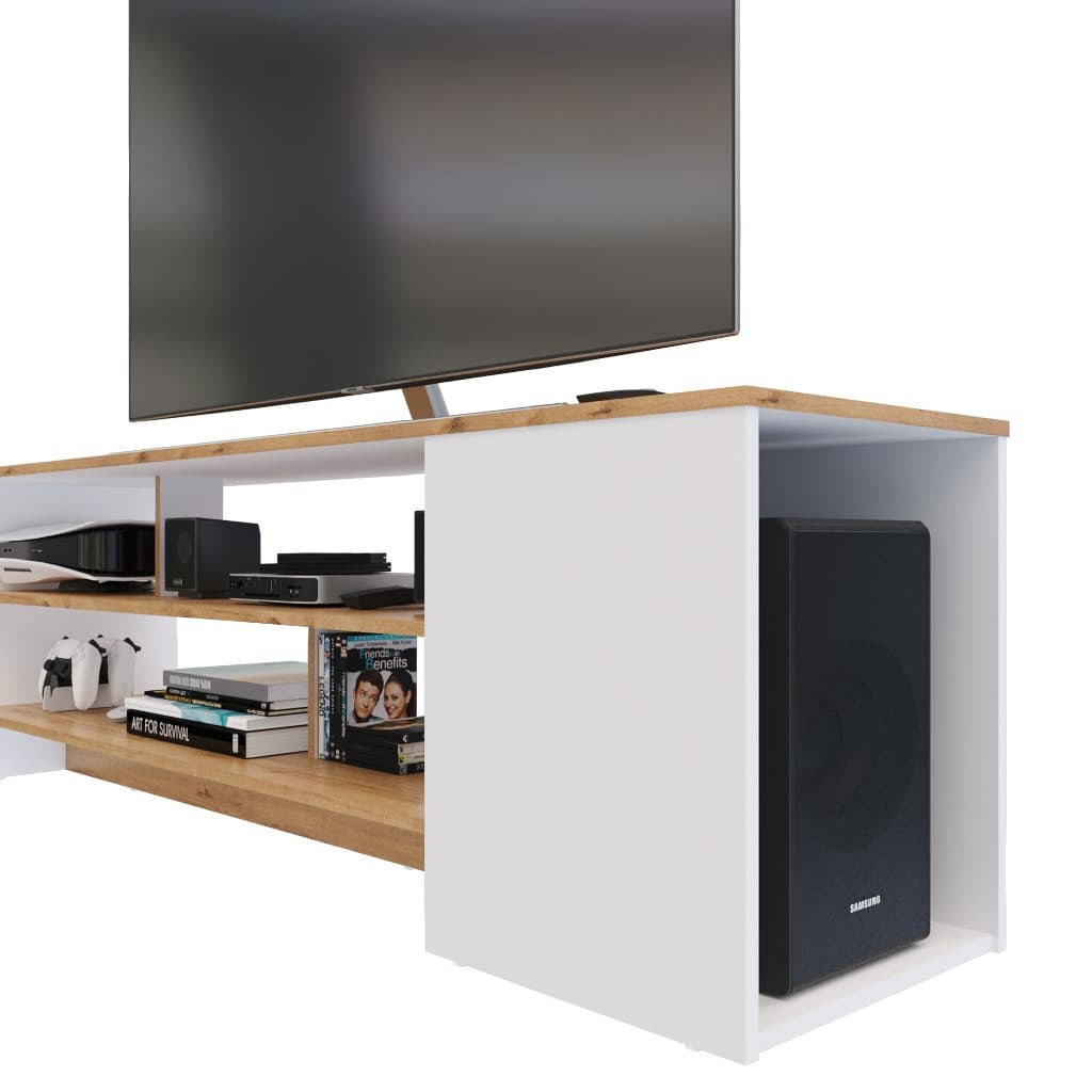 Mesa para TV de 65" Flat Duna-Blanco