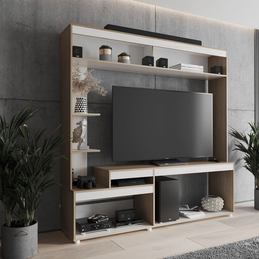 Centro de Entretenimiento para TV de 65" Cler Rovere-Niebla